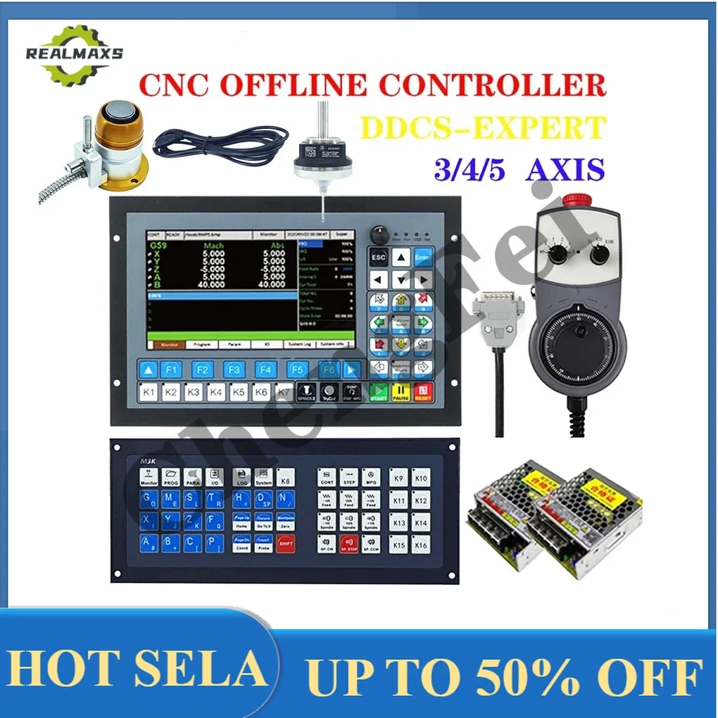 

Z-axis 3D probe of DDCS-EXPERT/M350 3/4/5-axis CNC offline controller supports closed-loop stepper /ATC, replacing DDCSV 3.1