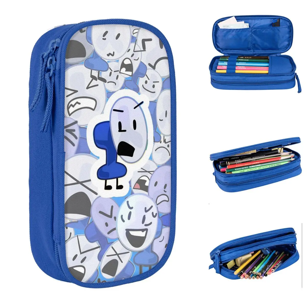 

Cute Fan BFDI Animated Pencil Cases Pencilcases Pen for Student Big Capacity Bag Office Gift Accessories