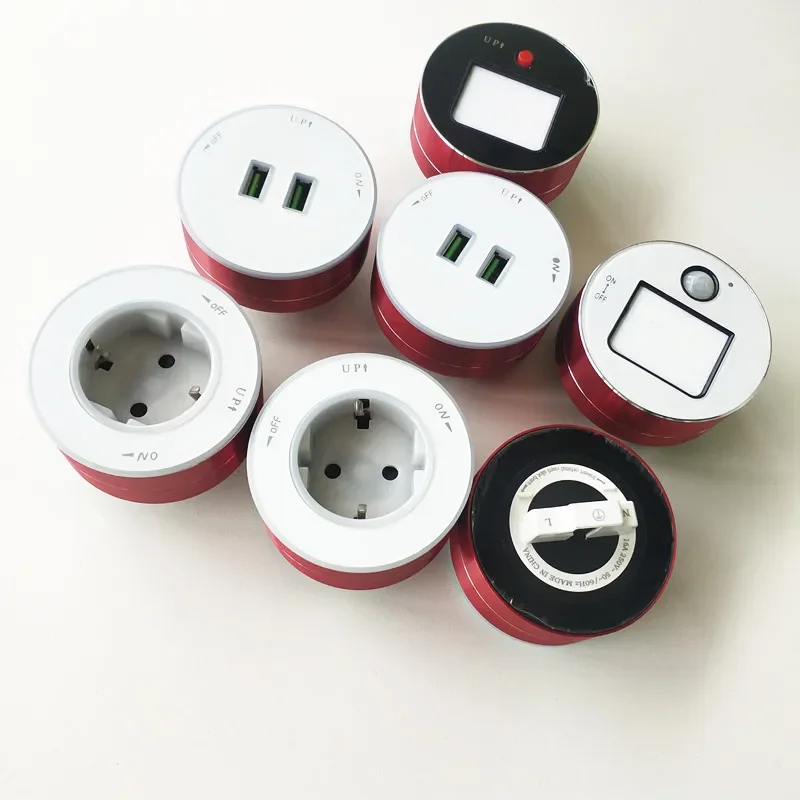 Power Track Sockets Universal Power Track US/UK/EU/AU Standard plug Track rail Sockets For Home Wall office conference table