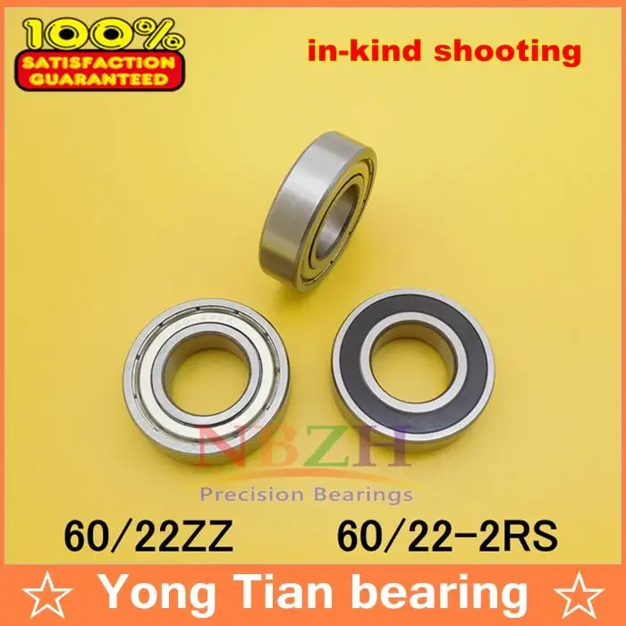 Free Shipping NBZH Bearing10 Pcs High Quality ABEC-5 Z2V2  Non-standard Bearing 60/22 60/22ZZ  22*44*12 Mm  Ball Bearing