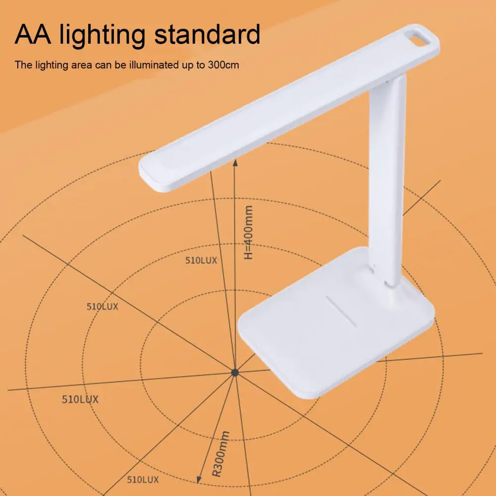 Lámpara de escritorio plegable con Control táctil regulable, 3 modos, recargable por USB, alimentado por batería, luz LED de lectura, decoración del hogar