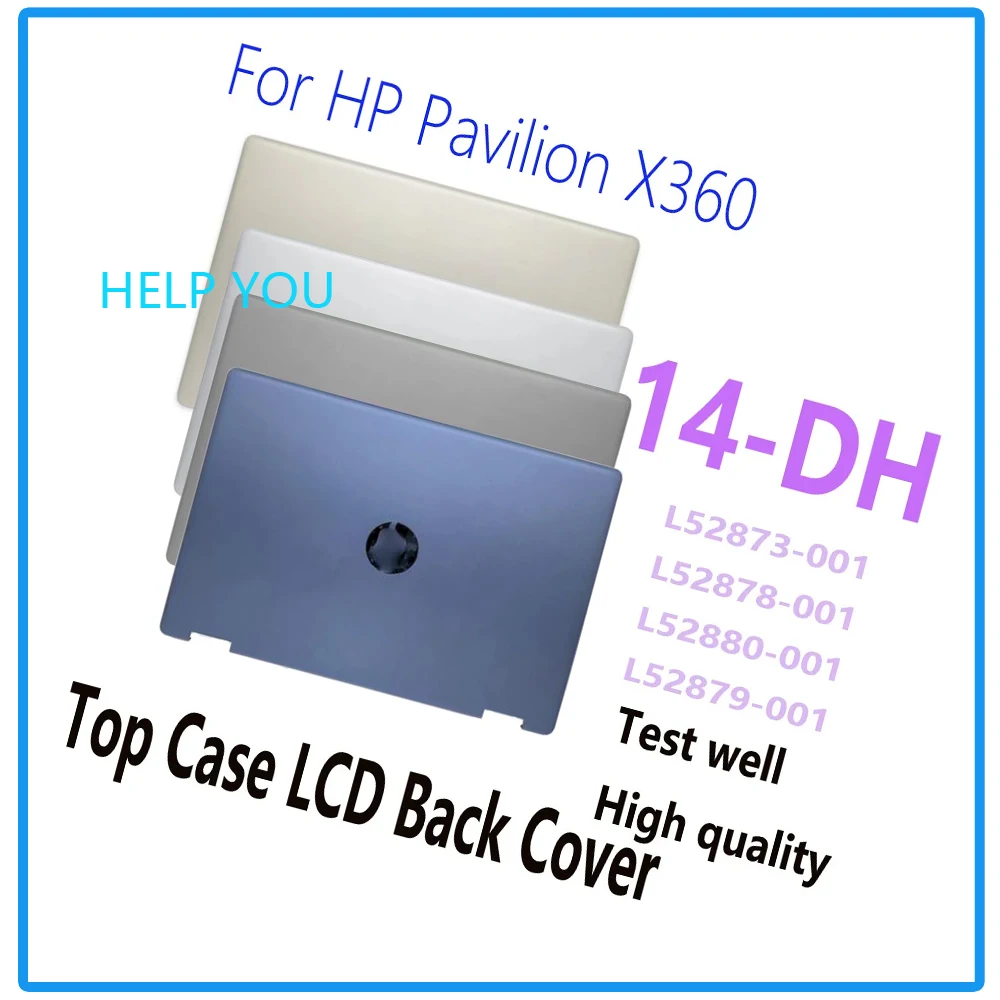 14 inch Top Case LCD Back Cover/Palmrest/Bottom Case For HP Pavilion X360 14-DH L52873-001 L52878-001 L52880-001 L52879-001