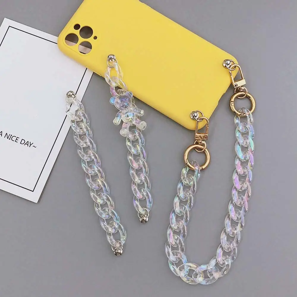 

Cord Transparent Color Phone Fall Prevention Mobile Phone Chain Phone Case Drop Hanging Chain Phone Loss Prevention Strap