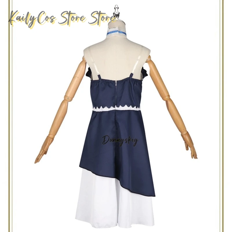 جيوب الصيف هيسامي يا فستان أزرق تأثيري حلي أنيمي شخصية الحياة الثانية الزي مجموعة هالوين لعب الأدوار disfraz adulto #3