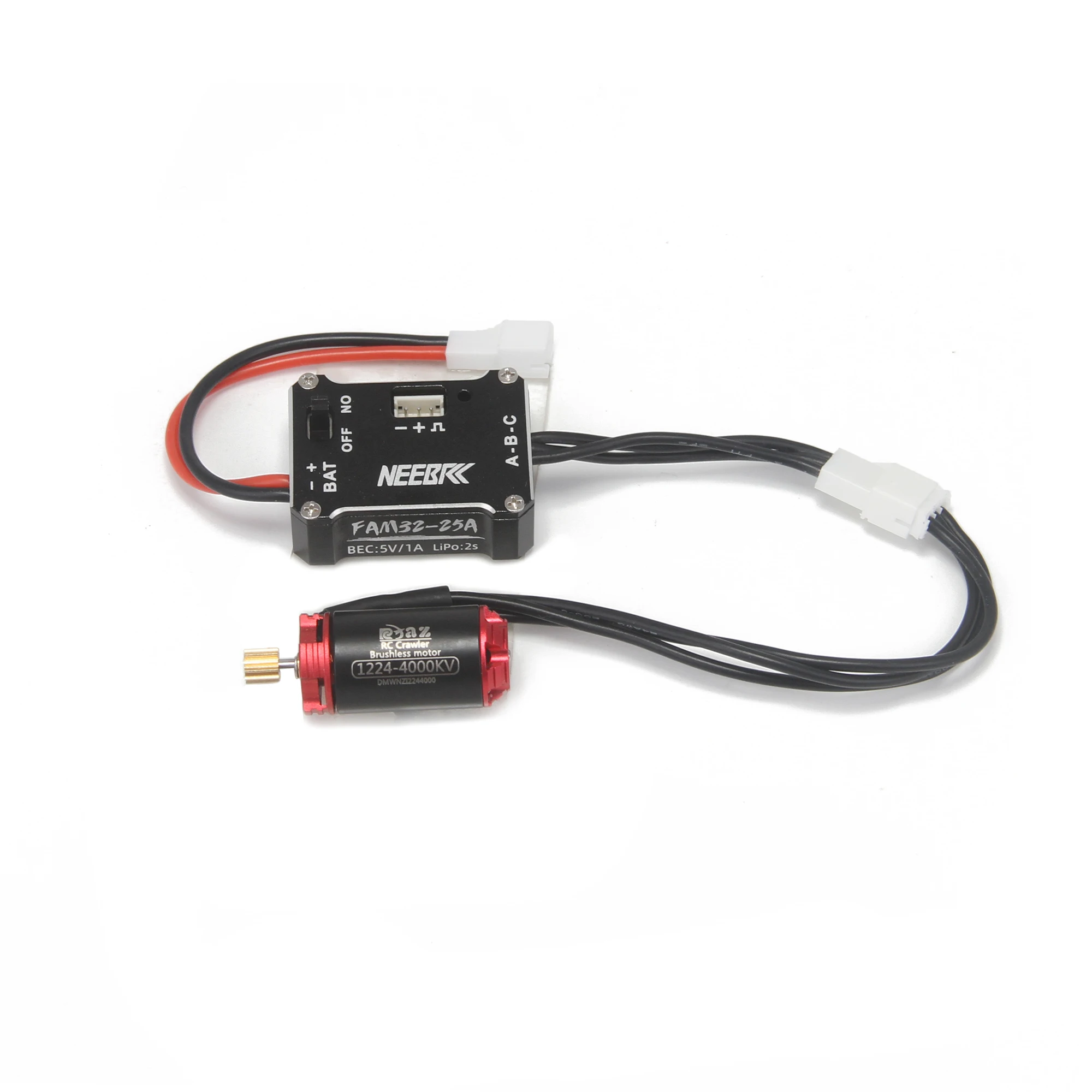 Бесщеточный двигатель NEEBRC 1224 4000KV 5000KV с регулятором скорости FAM32 25A ESC для 1/18/ 1/24 1/28 RC Crawler Car FMS SCX24 FCX24 FCX24M, обновленная часть