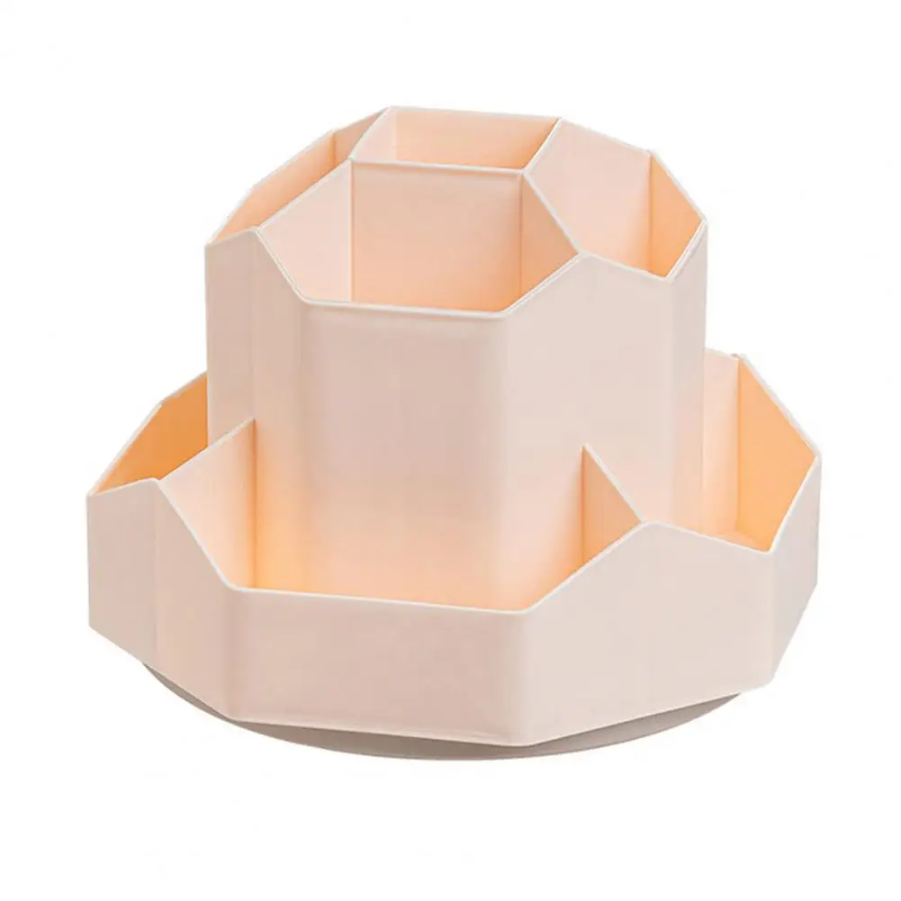 Organizer da scrivania Organizer da tavolo con portapenne rotante capacità portaspazzole da trucco a 9 griglie leggero per ufficio