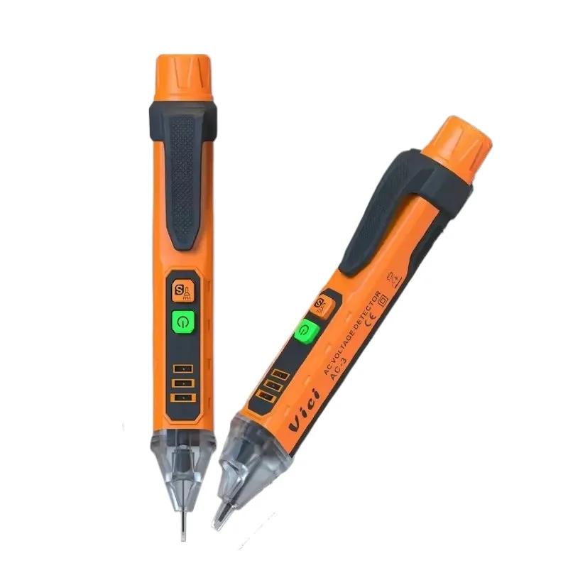 

Non Contact Voltage Tester 12-1000V AC Voltage Detector Pen with Flashlight Beeper Live Neutral Wire Breakpoint Wall Tool