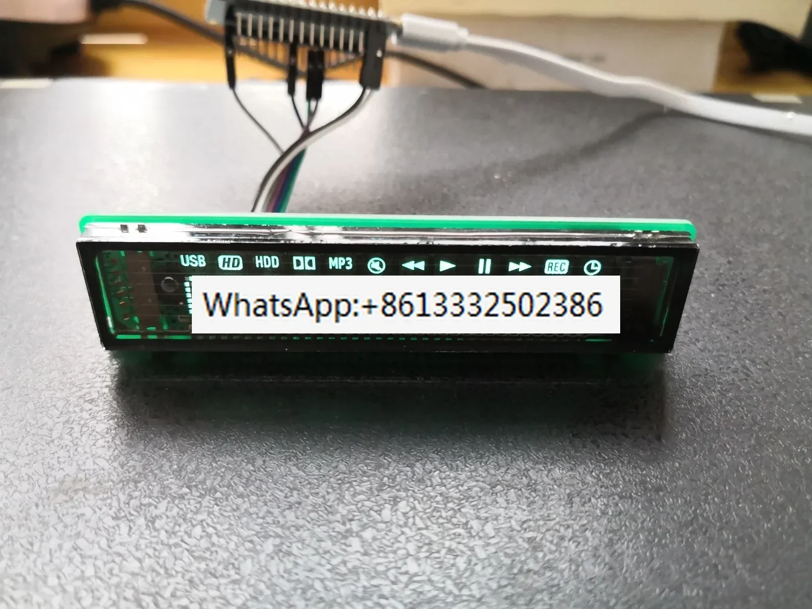 2PCS  VFD/ Screen VFD; Display Vacuum Fluorescent Display VFD' Digital Tube VFD, Dot Matrix Display