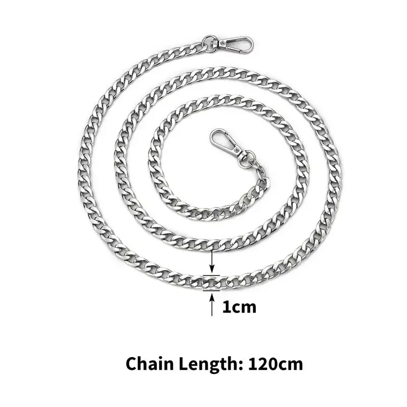 Metal Aluminum Bag Chain Replacement Parts Accessories For Hand-Woven Shoulder Handbag DIY Handmade Detachable Straps