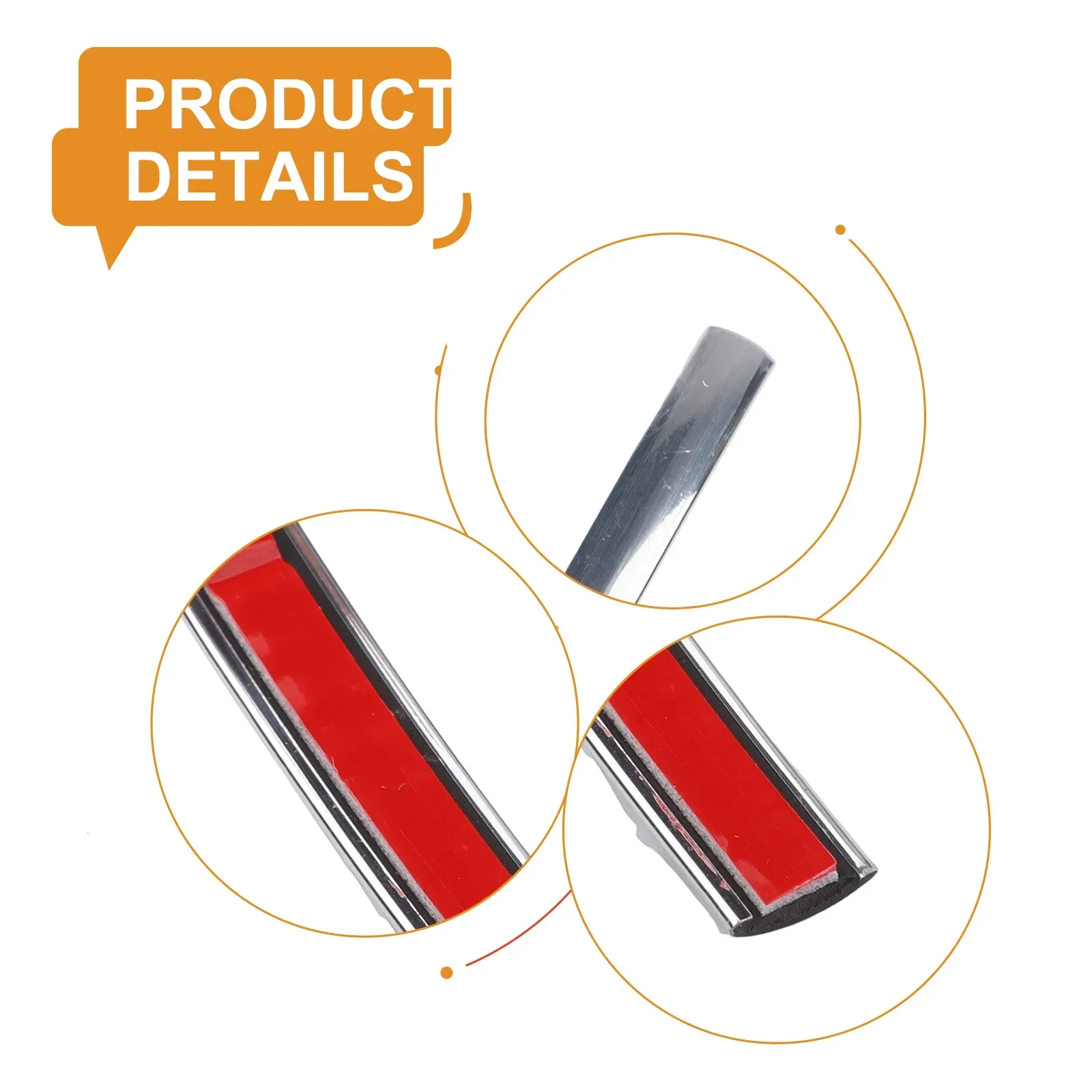 12.5m X 8mm Tile Edging Sleek Design Moulding Ceiling Moulding Smooth Mirror Appearance Strong And Secure Bond