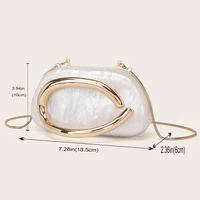 Fashion Women's Handbag Bride Metal Gold Women Luxury Evening Banquet Clutch Bag Shoulder Wedding Purse Party Crossbody Bag - Image 3