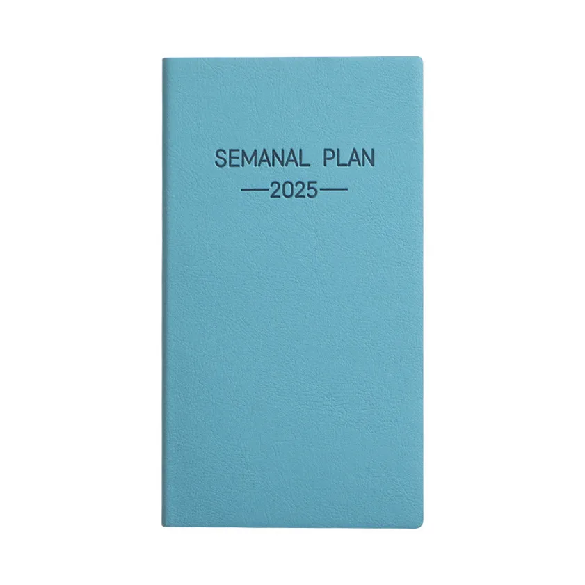 Agenda Escolar 2024 2025 Español cuaderno diario escuela planificador semanal diario portátil Bloc de notas 365 días escritura libros de notas