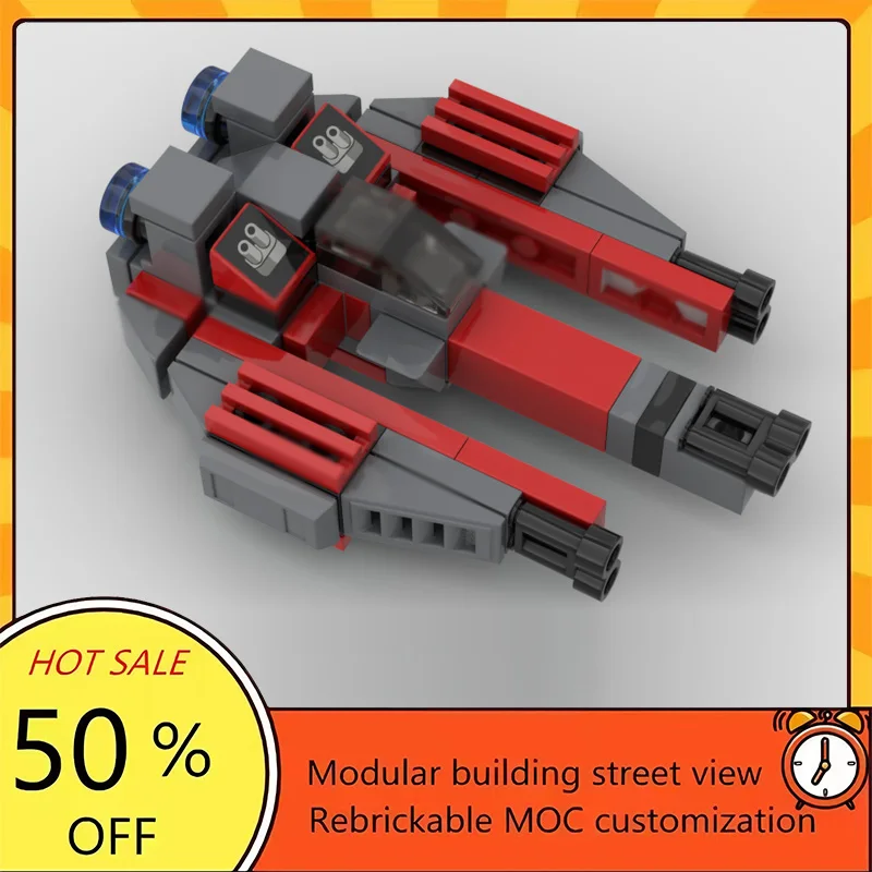 

61PCS Popular Space War Movie Model MOC Building Bricks Light Fighter Modular Technology Gift Holiday Assemble Children Toy Suit