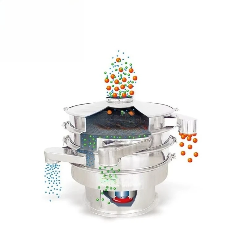 2025 Gaofu Spices Powder Sifting Machine Food Grade 304 Sieve Machine Circular Vibraition Screen for Food Industry
