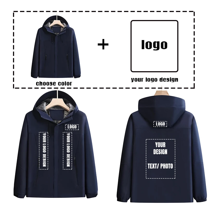 Chaqueta Softshell con logotipo personalizado para hombre, cortavientos con capucha, chaquetas ligeras impermeables para senderismo, pareja, top para mujer C7716