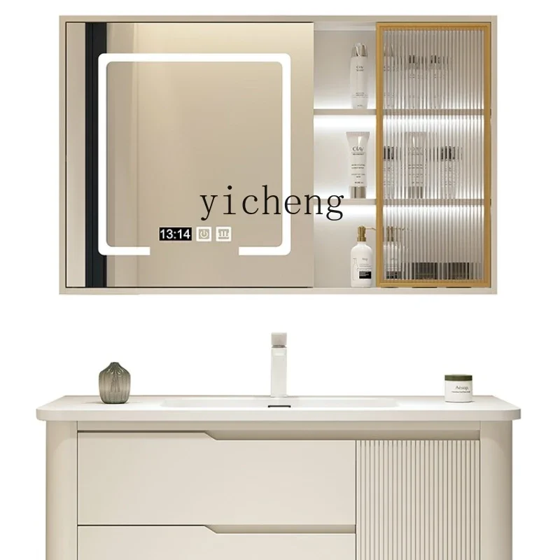 YY Skin Feeling Whole Washbin Bathroom Cabinet Combination Modern Minimalist Bathroom Table