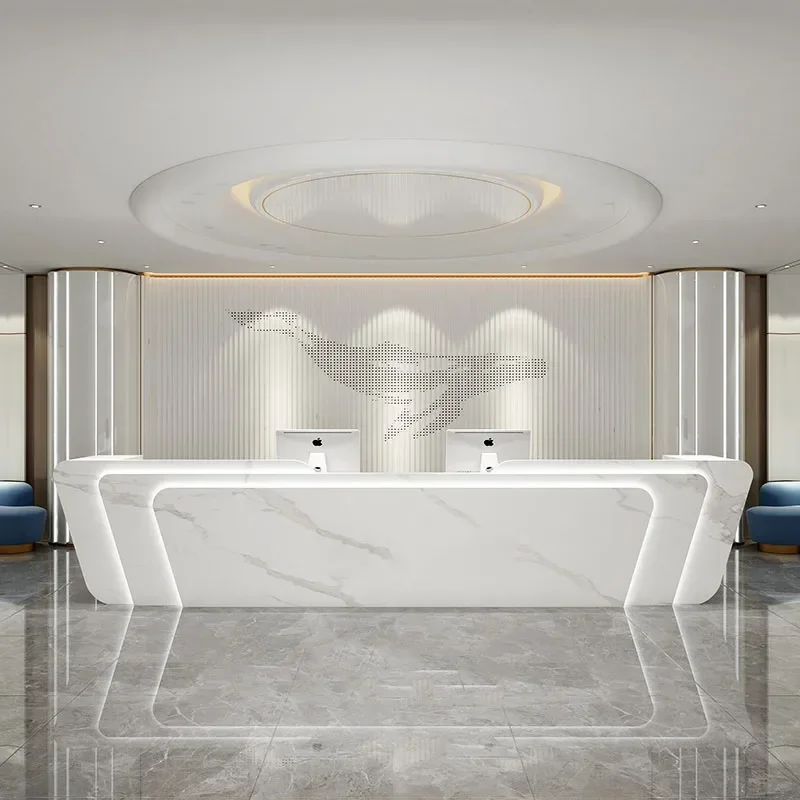 Restaurant Office Church Pulpit Reception Desk Lectern Restaurant Tables Podium Stand Modern Mostrador Postmodern Furniture