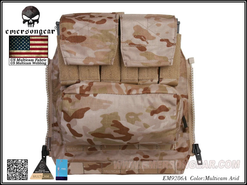 EDC-MC back pack by zip panel, for Avs jpc2.0 CPC, tactical vest, accessory, em9286