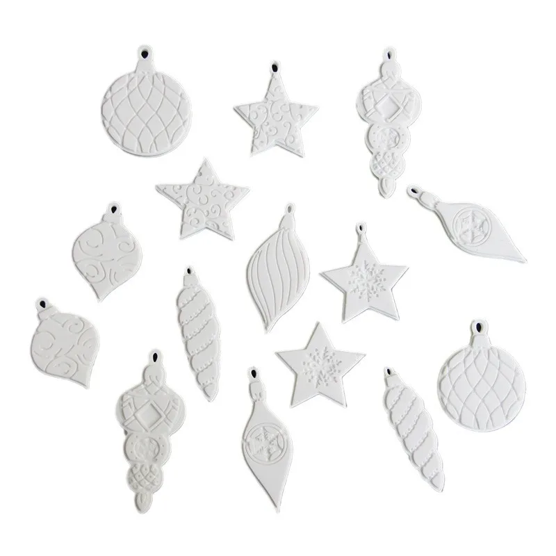 Ocean Conch Starfish Silicone Mold DIY Christmas Stars Snow Lights Pendents Aroma Plaster Resin Mold Craft Ceramic Pottery Tools