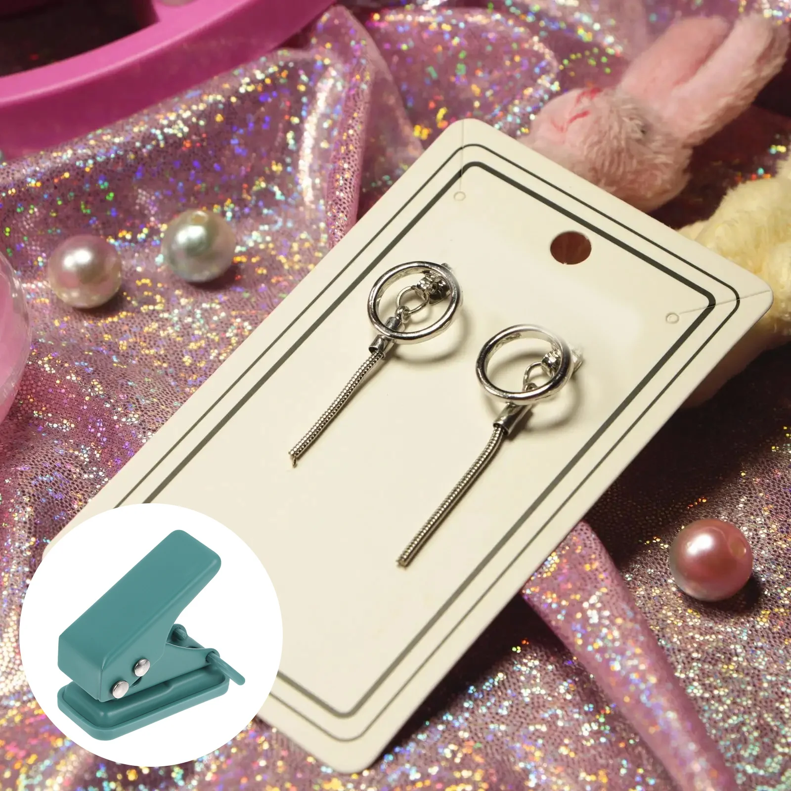 Mini-Einzellocher, handgehaltener Papierstanzer, kompakt für Studenten, Scrapbooking, DIY-Tags, Binder, Basteln, Büro, Kartenstanzer