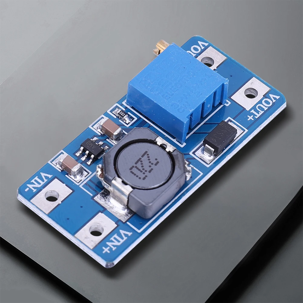MT3608 Adjustable DC DC Step Up Booster Power Supply Module with Wide Input Range and High Efficiency for Various Devices