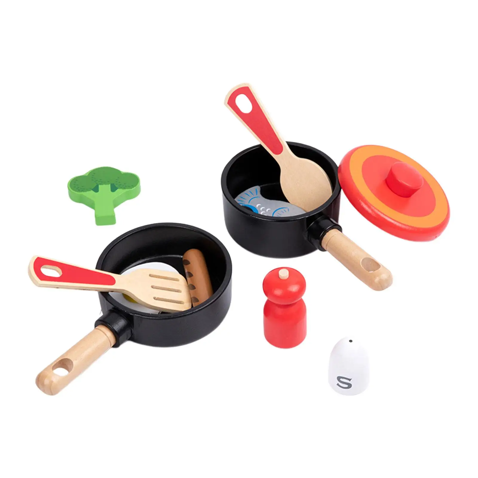 11Pcs Pretend Cooking Accessories Kitchenware Educational Toys for Children