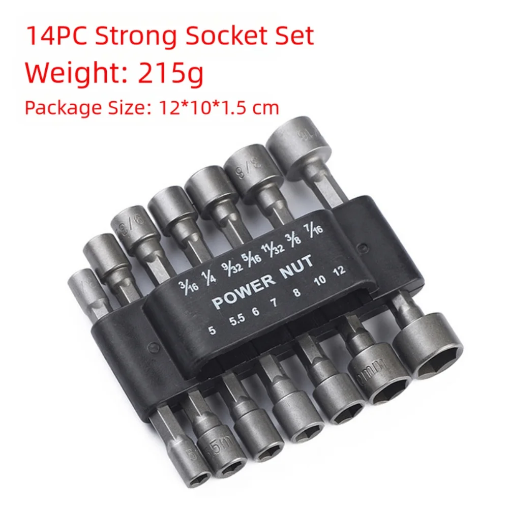 23 قطعة 5-12 مللي متر تنوعا كم أداة الصلب صواميل الطاقة سائق مثقاب الخشب للإصلاحات لتقوم بها بنفسك والاستخدام المهني