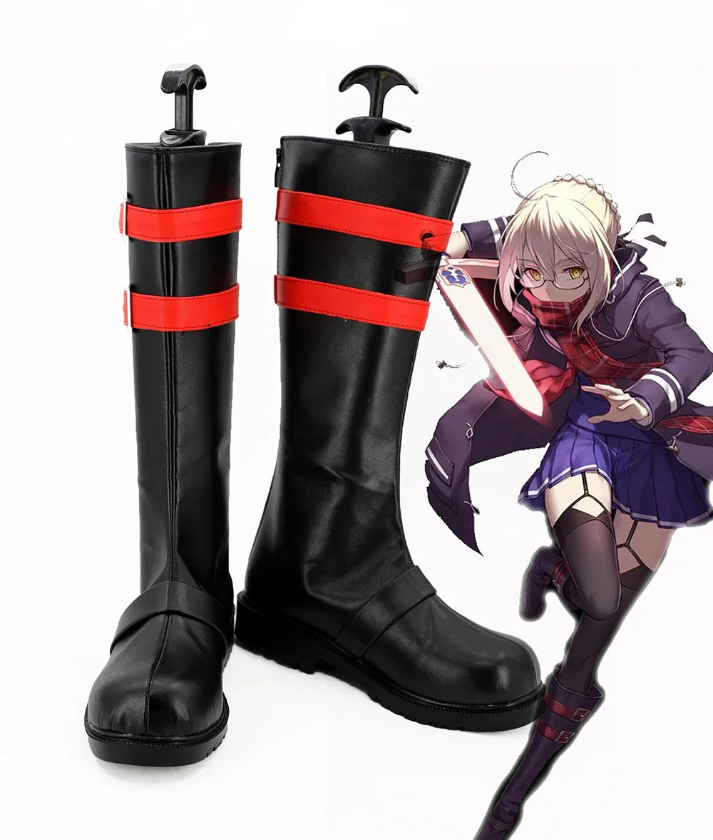 

Fate Grand Order FGO X Alter Cosplay Boots Shoes Flat Heel Custom Made