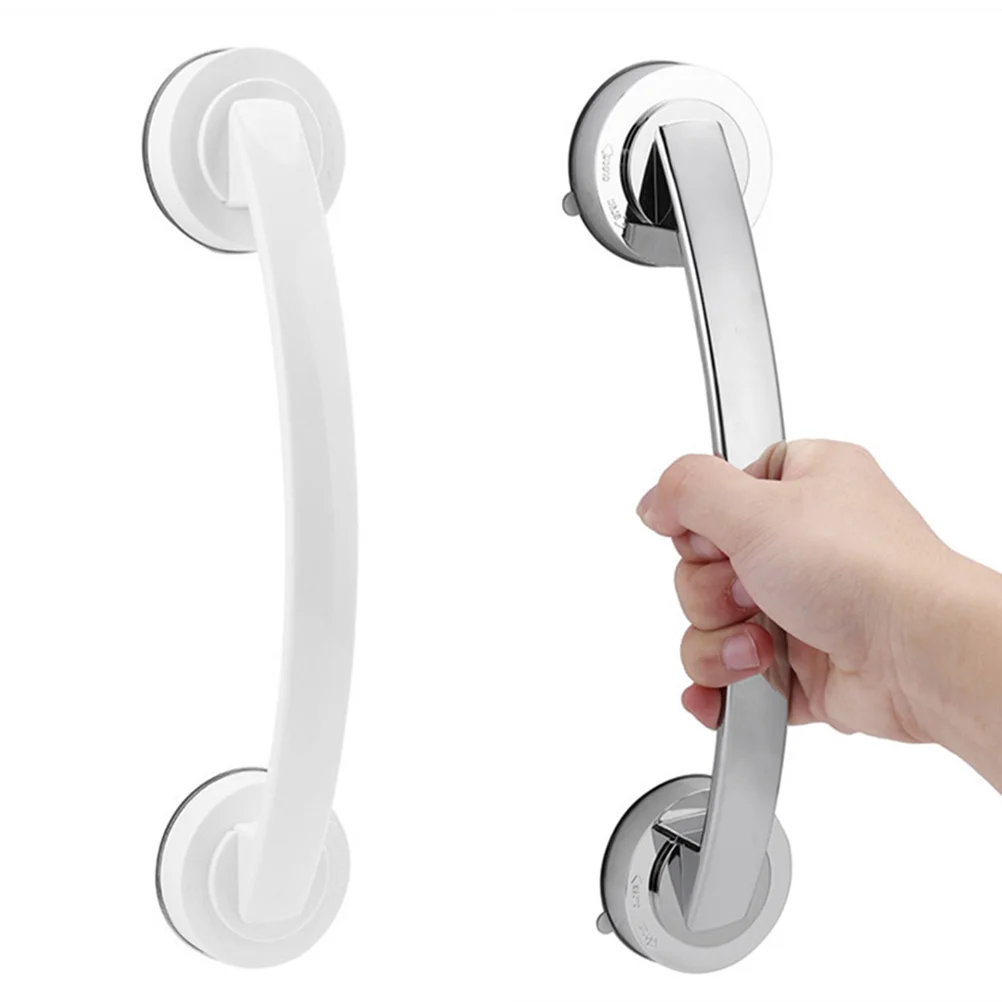 Seniors Bathroom Grab Bars Toilet Safety Armrest Elder White Suction Shower Door Handle