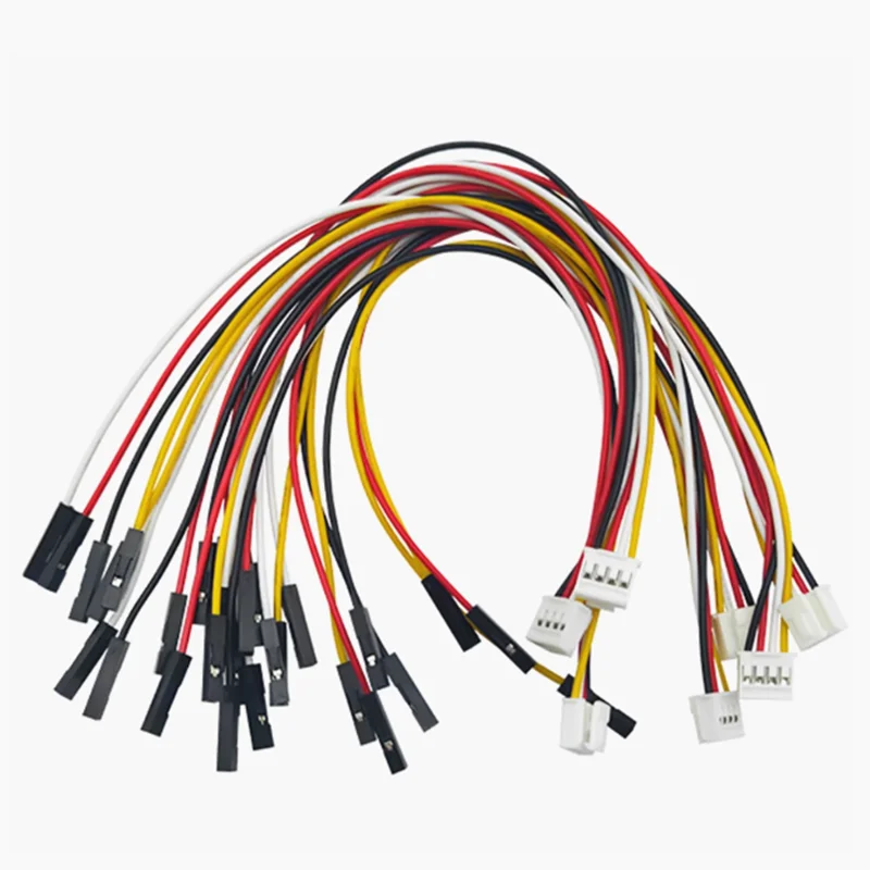 5pcs/lot HY2.0MM to DuPont 2. 54mm-1P Cable Connection/Terminal Wire Long 20cm DuPont Wire 2p 3p 4p 5p-12p
