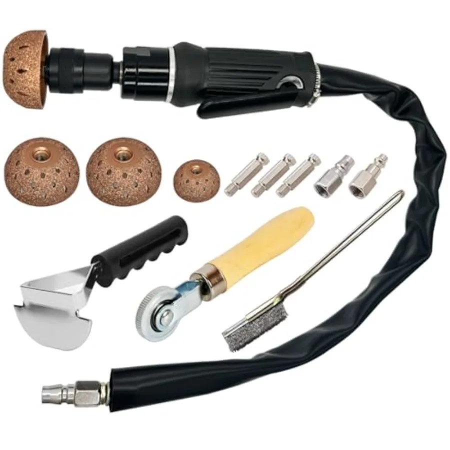 

Набор для ремонта и полировки шин с буфером для шин 2500 об/мин, скребком для внутренней обшивки, роликом для заплаток и прочным полировальным кругом для шин