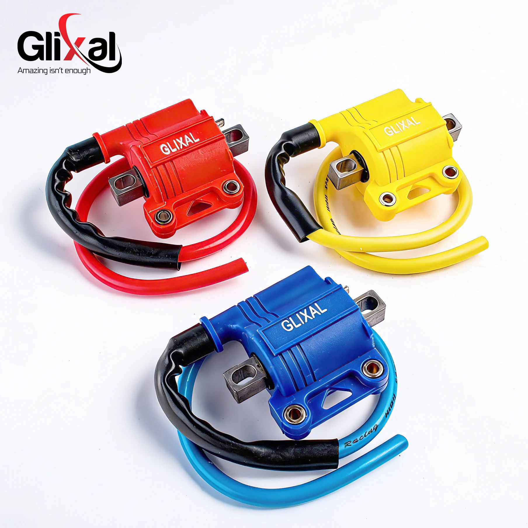 AliExpress Glixal Universal Motorcycle High Performance Racing Ignition Coil for 2T 4T Motorcycle Scooter Dirt Bike ATV Go-Kart