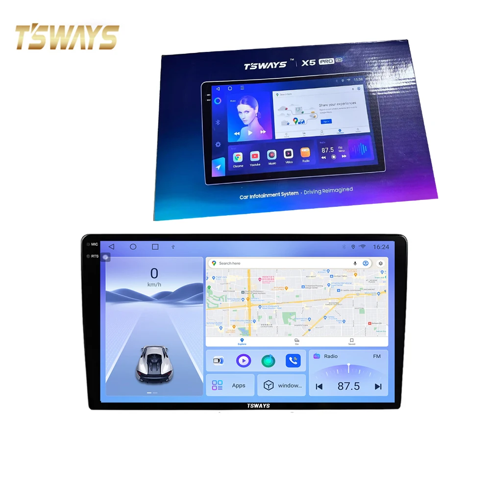 Tsways U7862S 2K 2000*1200 Screen Universal For Toyota Volkswagen Hyundai Kia Honda Audi Nissan Benz Car Radio Multimedia Player