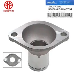 25125-42540 Cooling Water Car Inlet Hose Fitting Thermostat Cover for Mitsubishi L200 Hyundai KIA K64t K74t Ka4t - Car Parts