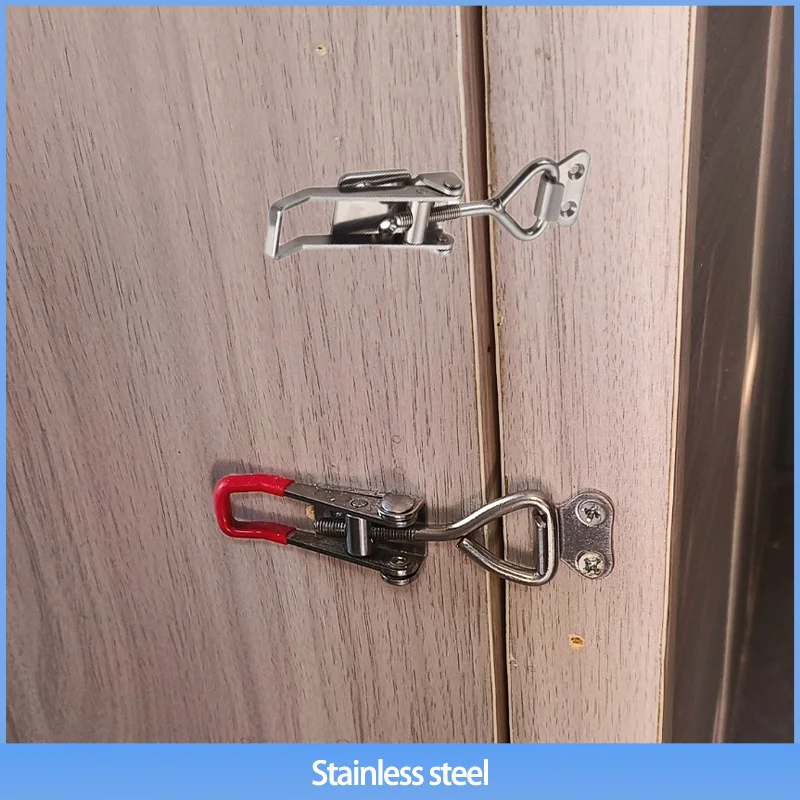 

(Multiple Packs) Adjustable Toggle Door Lock Clip Fastening Tool Clip Industrial Equipment Stainless Steel Door Lock Quick Clip