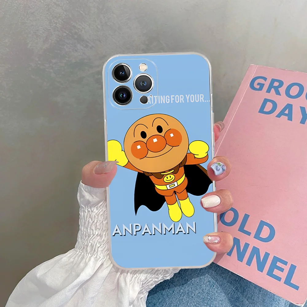 Fashion A-Anpanman Phone Case For iPhone 15 14 11 12 13 Mini Pro XS Max Cover 6 7 8 Plus X XR SE 2020 Funda Shell