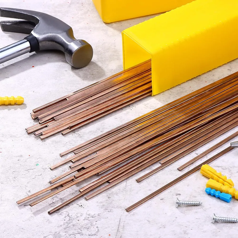 

A69efor HVAC Refrigerator Air Conditioning 50 Sticks Brazing Rods, Industry Low Melt Aluminum Welding Rods