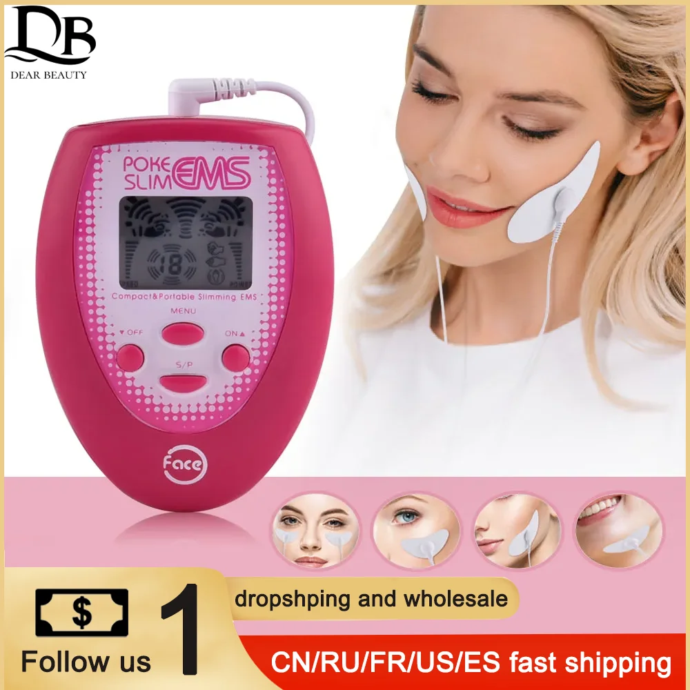 Electric Facial Massager V shape Face Lift Devices Double Chin Lift up belt EMS Microcurrent Face Slimming Vibration Device