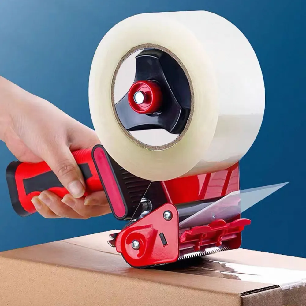 

1PC hand-held tape dispenser, metal thickened carton sealer, suitable for express packaging and logistics carton sealing.