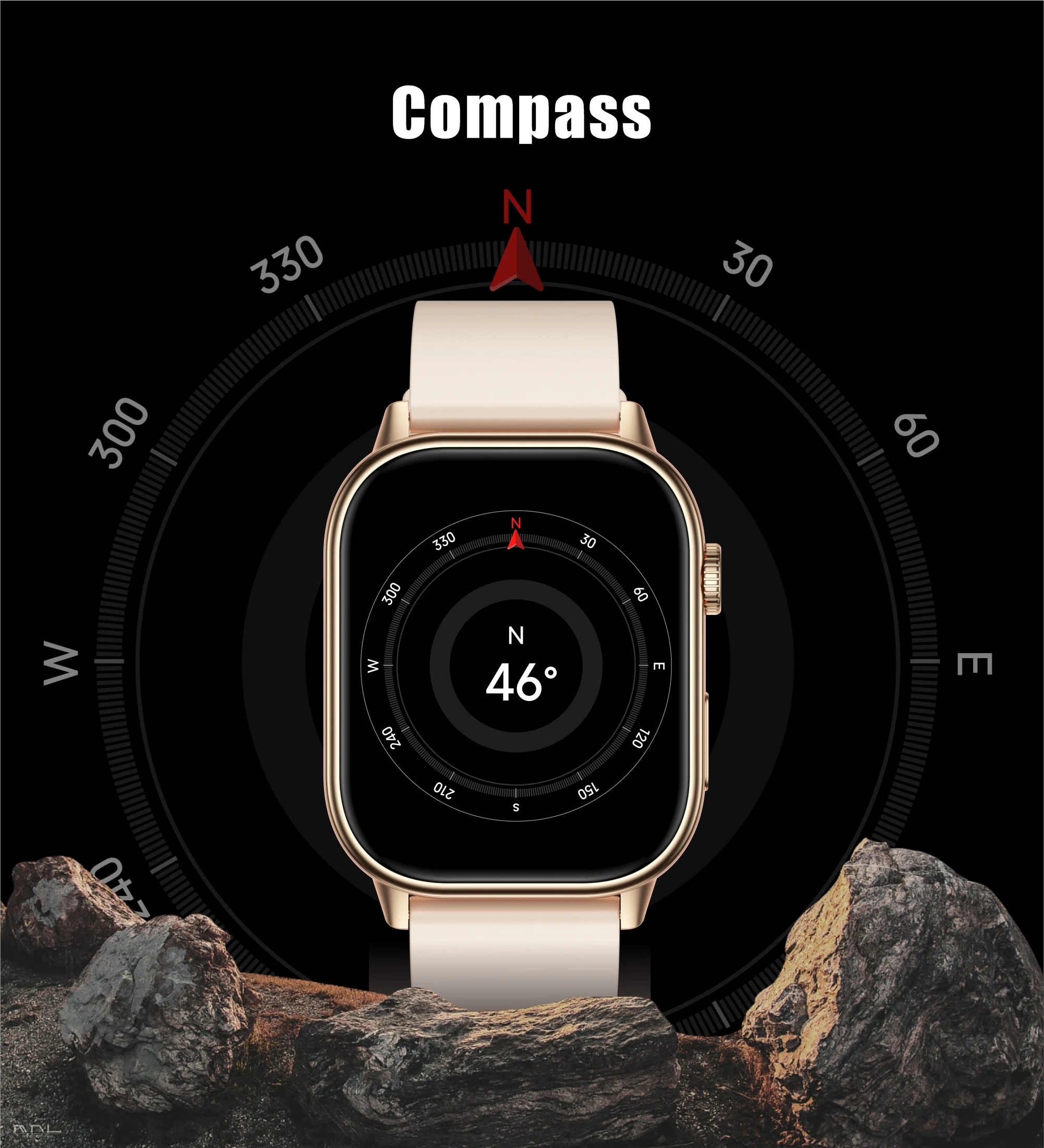 Neue Smartwatch mit integriertem GPS für Sport, Fitness und Pilates, Damenmode, präzise Positionsbestimmung, 5ATM wasserdicht, Bluetooth-Anruf-Armband – Detail 5