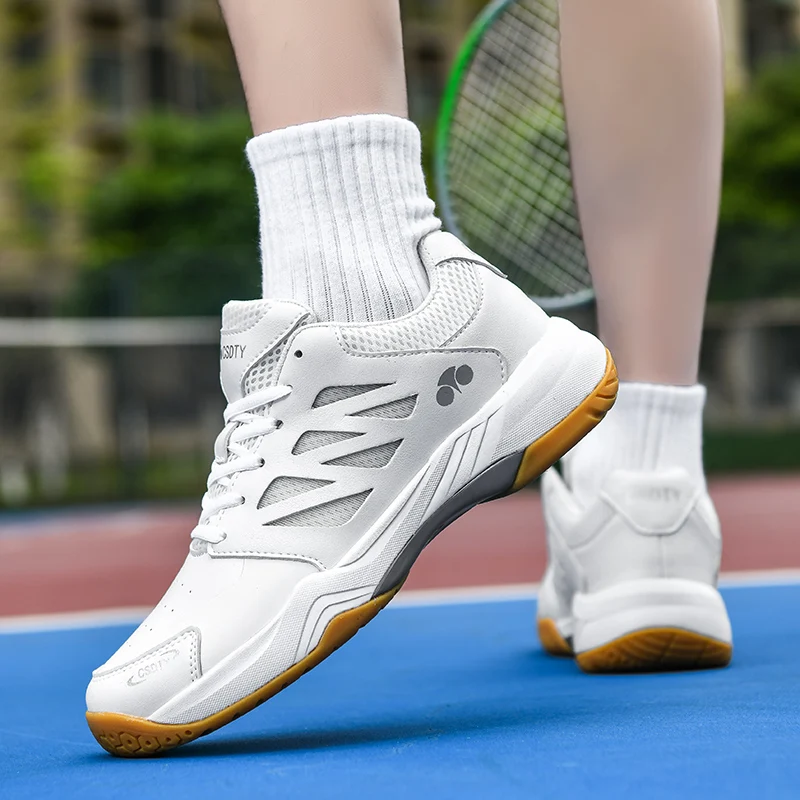 2024 New Tennis Sneakers for Men Breathable Tennis Training Shoes Shock-Absorbant Outdoor Sneaker Women Badminton Court Shoes