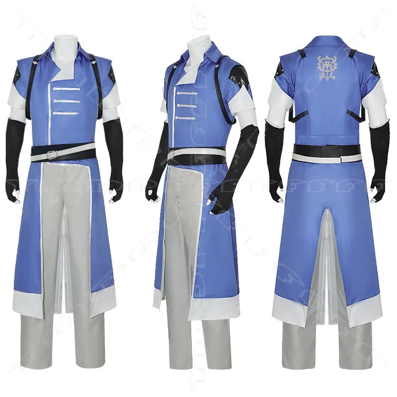 

Anime new Richter Belmont cosplay set blue costume party carnival Halloween role-playing party gift