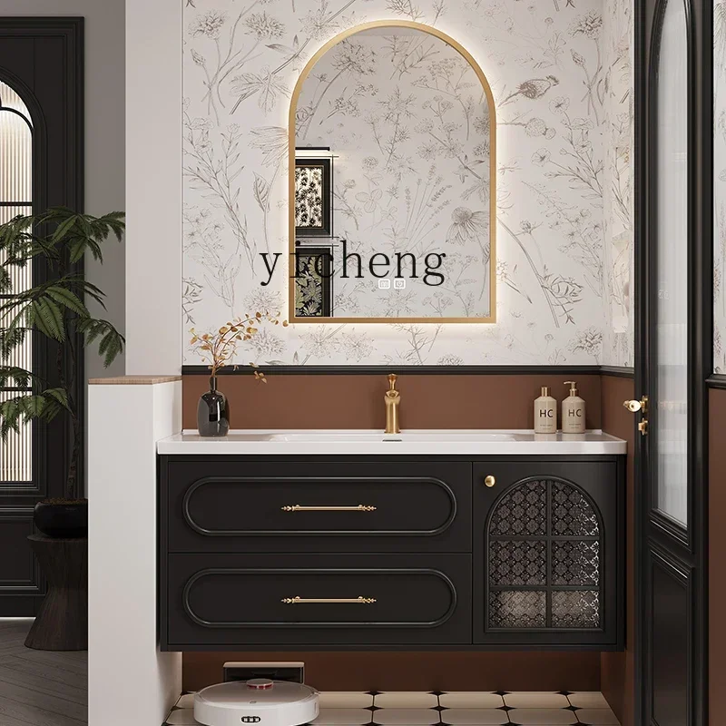 

B1 paint bathroom cabinet ceramic integrated basin washbasin washbasin toilet washbasin