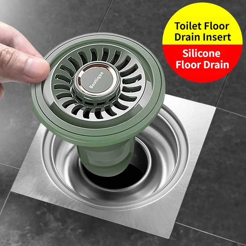

Backflow Preventer Shower Floor Drain Core Dectable Anti-odor Sink Strainer Universal Drain Filter Plug Bathroom Supplies