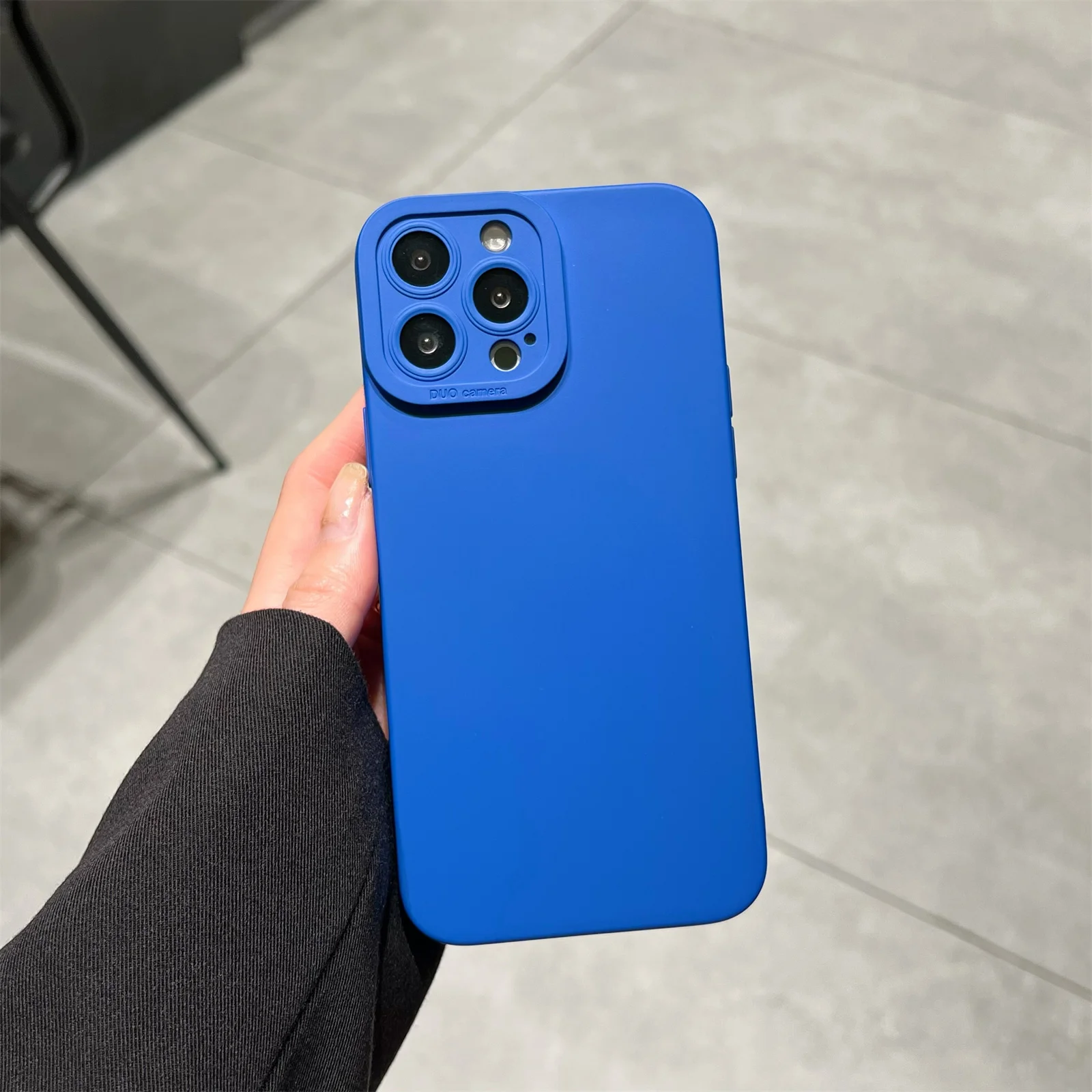 Flüssige Silikon-Handyhülle für Apple IPhone 14 11 13 15 16 12 Mini 17 Pro Max Air Plus Weiche schützende Stoßstangen-Rückseite