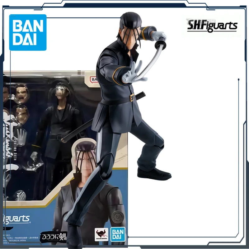 

Bandai Original SHF Langke Kenshin Series Saito One Anime Action Doll Handmade Toy Collection Model Jewelry Children's Gifts