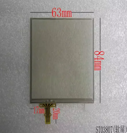 

3.8-inch resistive touch screen 4-wire 84*63 ST03807