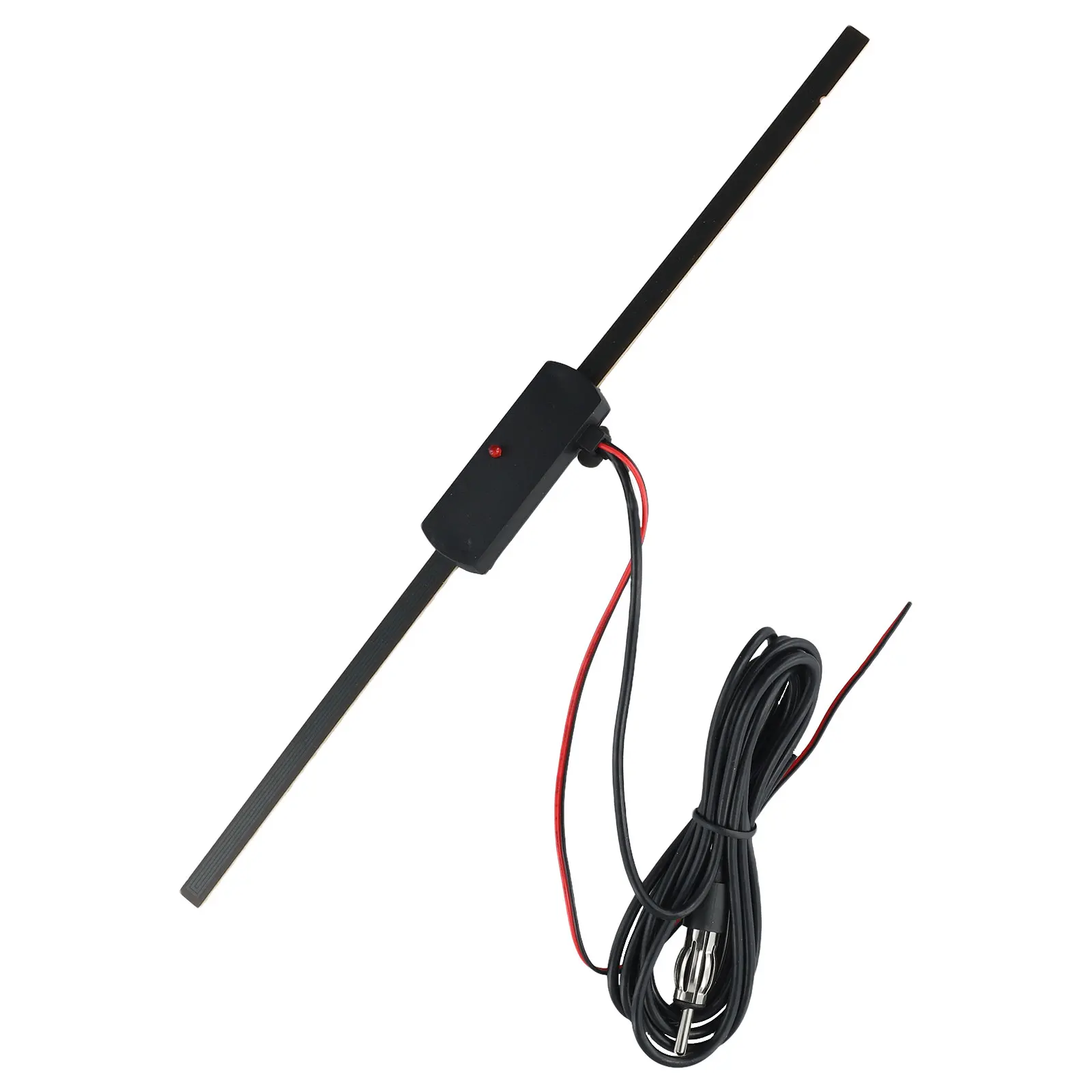 

New Portable Antenna Amplifier Replacement Signal Universal Windshield AM/FM Auto Black Booster Car Parts Radio