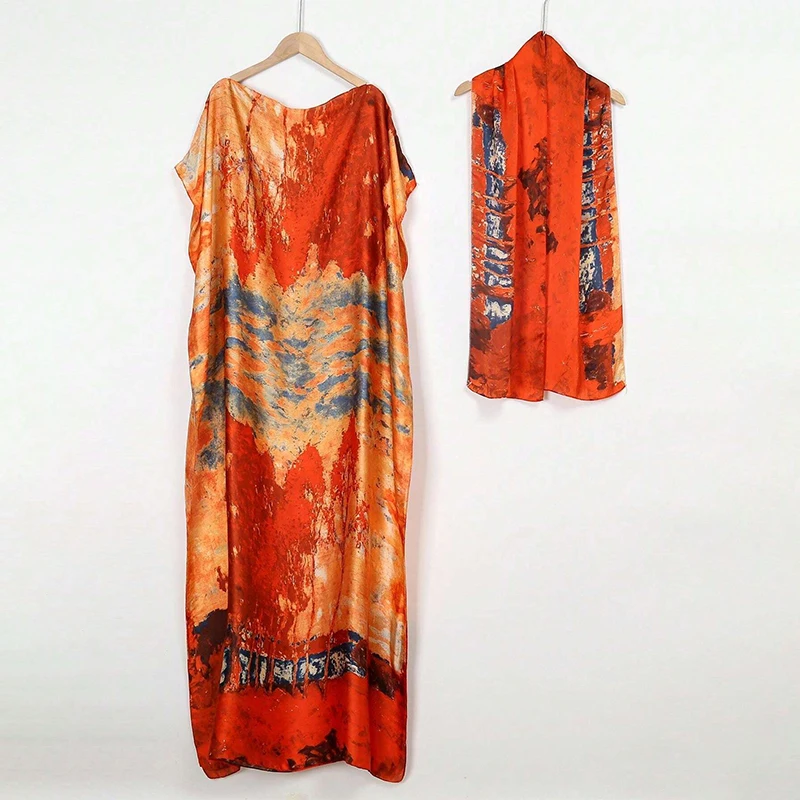 Middle Eastern Women And Clothing, Muslim Robe, Malay Indonesian Dress  Printed Sleeveless Elegant Robe