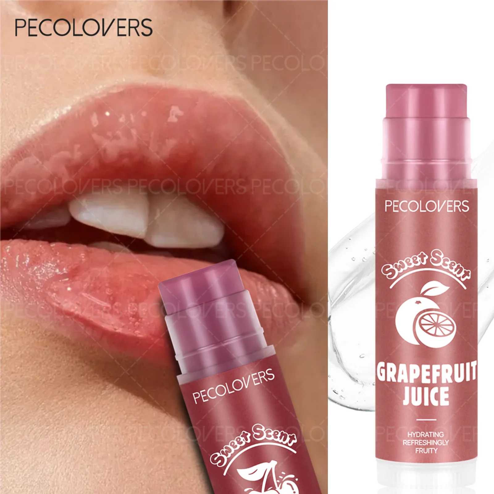 1 Pc Hydraterende Fruit Lip Olie Crystal Jelly Plumping Lipgloss Clear Niet-plakkerige Lippenbalsem Spiegel Langdurige Lip Getinte